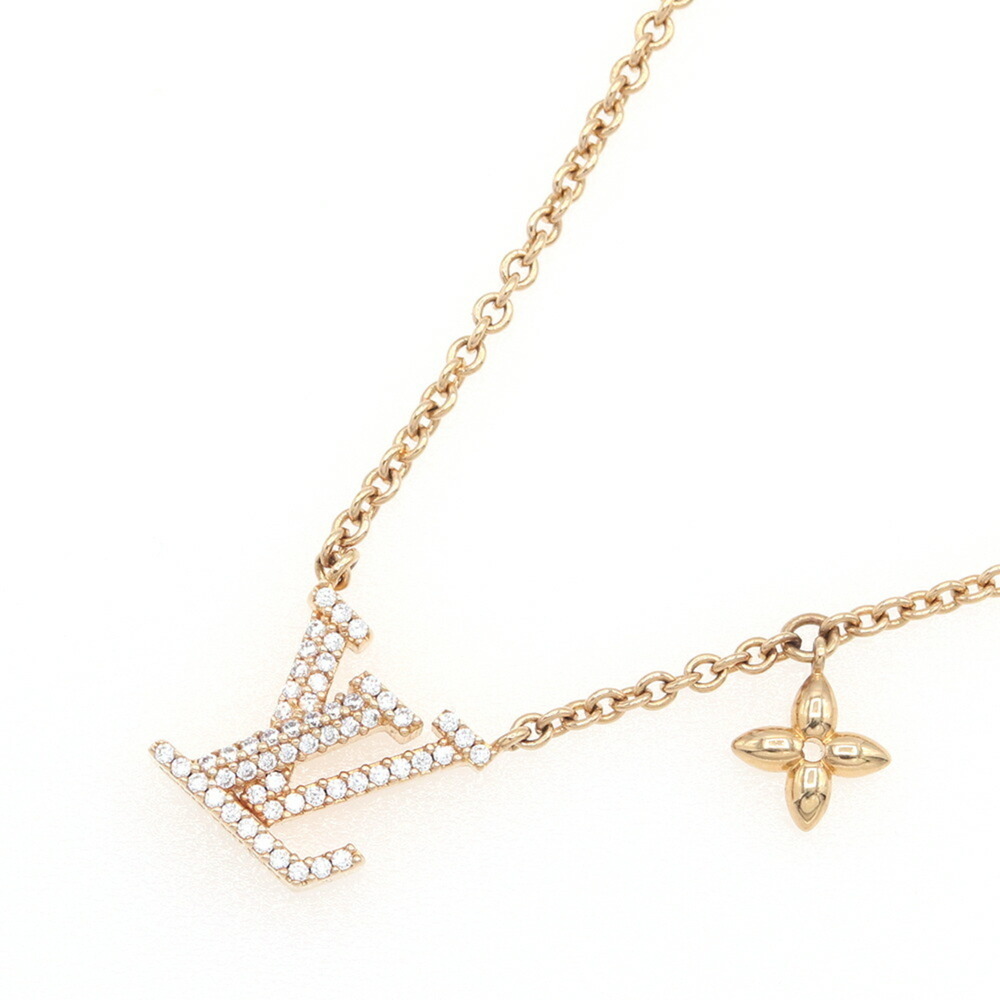 LOUIS VUITTON Gold Necklace - Picture 1 of 6
